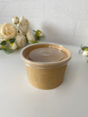 Контейнер под десерт/мороженое 240 мл, крафт — изображение 2